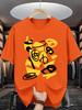 Unisex T-shirt Summer Men'S Fashion Pattern Short-Sleeved T-Shirt Letter Pattern Printing