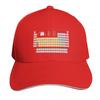 Periodic Table Detailed with Color Code On Black Background HD High Quality Online Store Baseball Cap