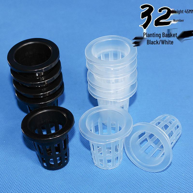 Hydroponic No. 32 Blue Planting Cup: Leafy Vegetable & Flower Transplant Basket