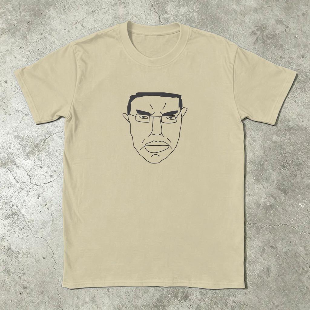 Ullzang Wojak Chudjak Tshirt Summer Fashion T Shirts Unisex Cotton Breathable Plus Size Tees Short Sleeve Classic Tops