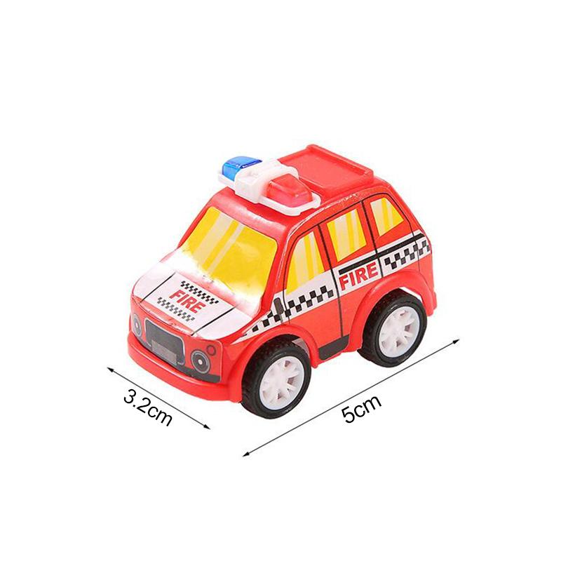 10pcs Mini Pull Back Fire Truck Police Car Toys for Kids Birthday Party Favors Goodie Pinata Fillers Boy Girl Christmas Gifts