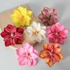 5 Pcs Artificial Flower Diy Flower Craft Artificial Lotus Flower Heads Small Realistic Clematis Blooms Diy Wedding For Home