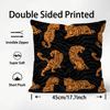 Popular Tigers Print Cushion Cover Soft Washable Pillow Case Multi-Scene For Couch Bed Travel Office Use