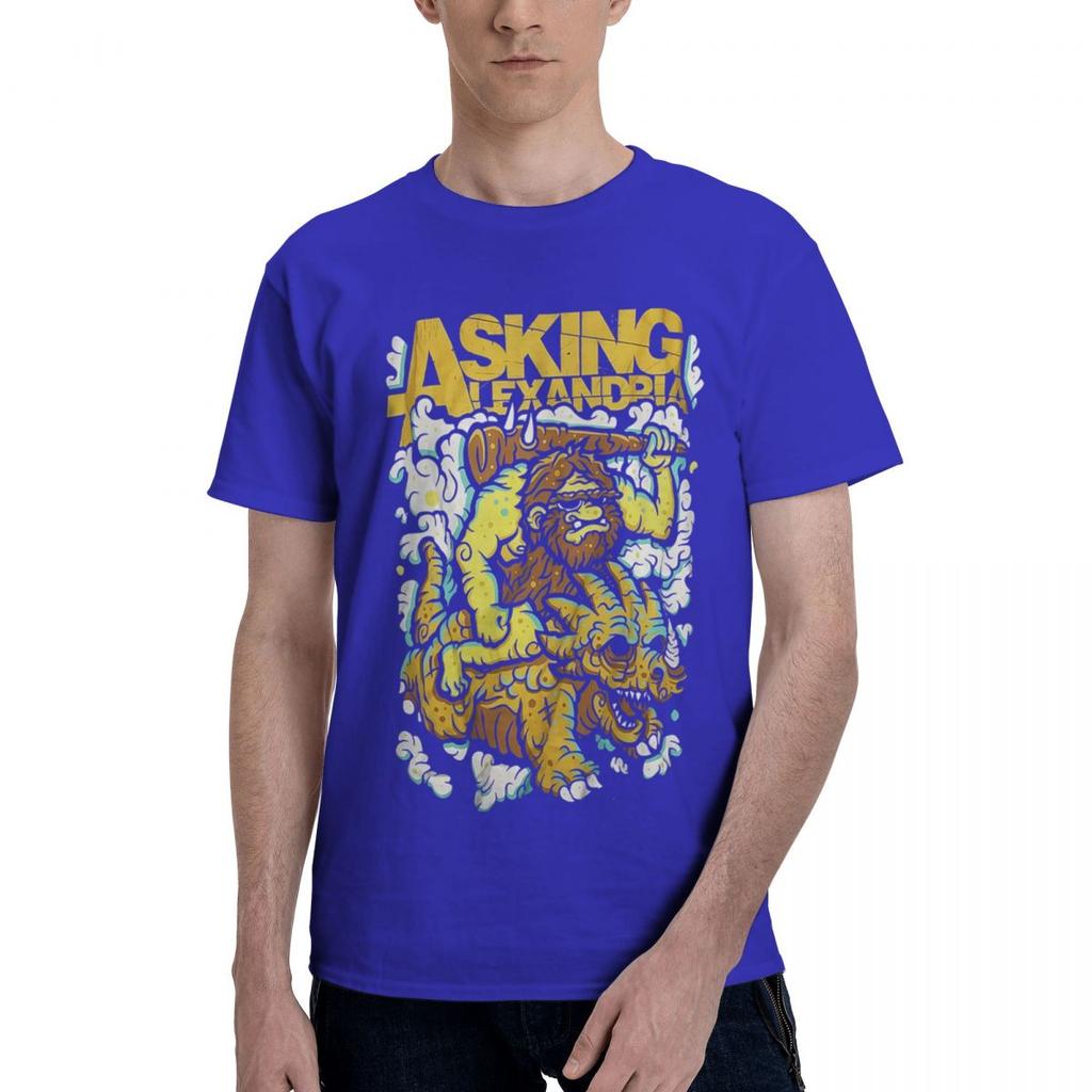 Asking Alexandria 100 Cotton Casual Breathable Confortable Kawaii Funny TShirt For Men Men TShirt