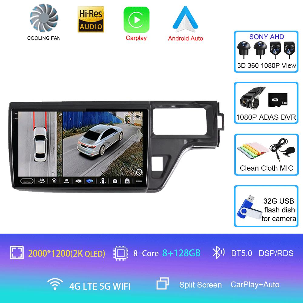 Android 14 Car Radio For Honda Stepwgn 5 2015 - 2021 Right Drive Player Multimedia Navigation Stereo GPS No 2din 2 Din Dvd