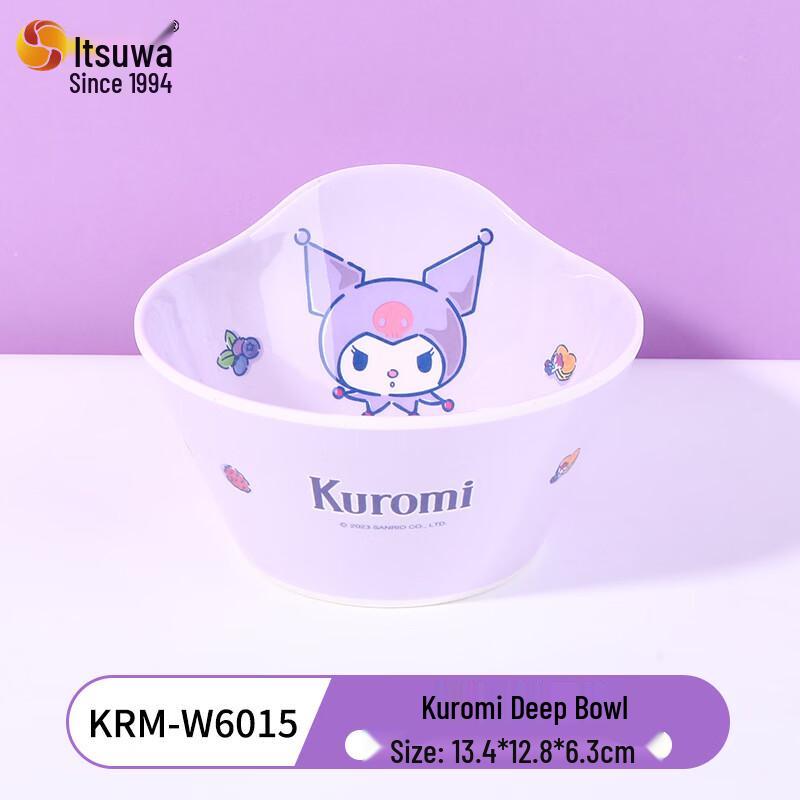 WUHE Sanrio Kuromi Melamine Deep Baby Bowl Set (5-Pack)