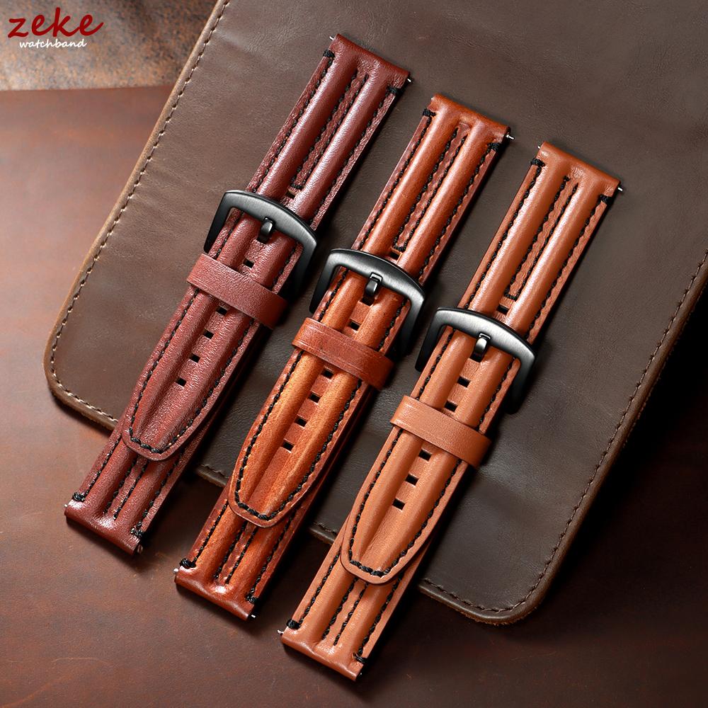 20mm 22mm 24mm Genuine Cowhide Strap for Seiko Watch Band Vintage Leather for Omega Quick Release Bracelets Women Men Wrist Belt