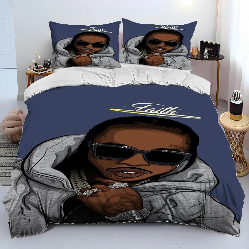 Hip Hop Art Rapper Legend Star Comforter Bedding SetDuvet Cover Bed Set Quilt Cover PillowcaseKing Queen Size Bedding Set Kids