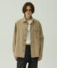 MAGOODGAN Labor 2121 Herringbone Cotton Oversized Beige Military Shirt
