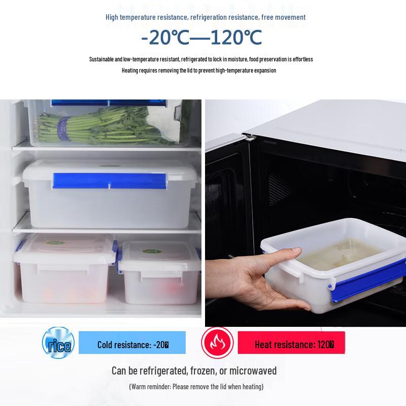 Huimeile White Food Storage Container with Buckle
