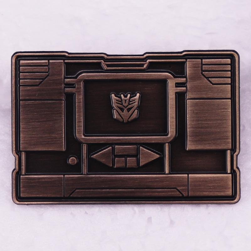 Retro Transformers Brooch Badge Accessory for Movie/Game Merchandise