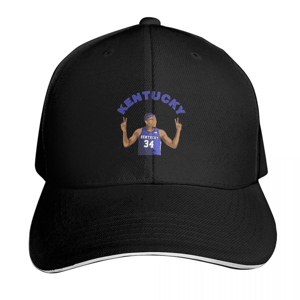 Oscar Tshiebwe 34 University Of Kentucky Basketball Baseball Cap Men Women Casual Summer Sport Sun Cap
