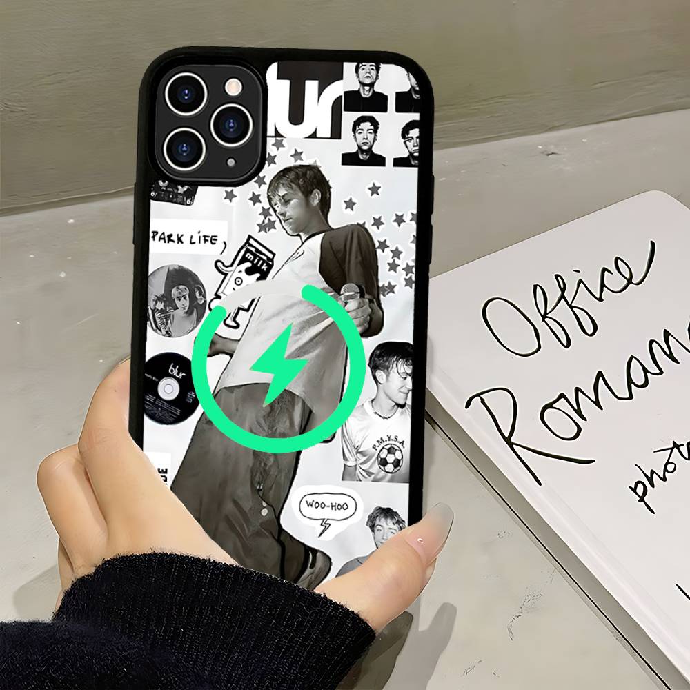 

Rock Band B-Blur Magnetic Case For IPhone 17 16 14 13 12 11 15 Pro Max Plus Wireless Charge Phone Cover iPhone 14 plus