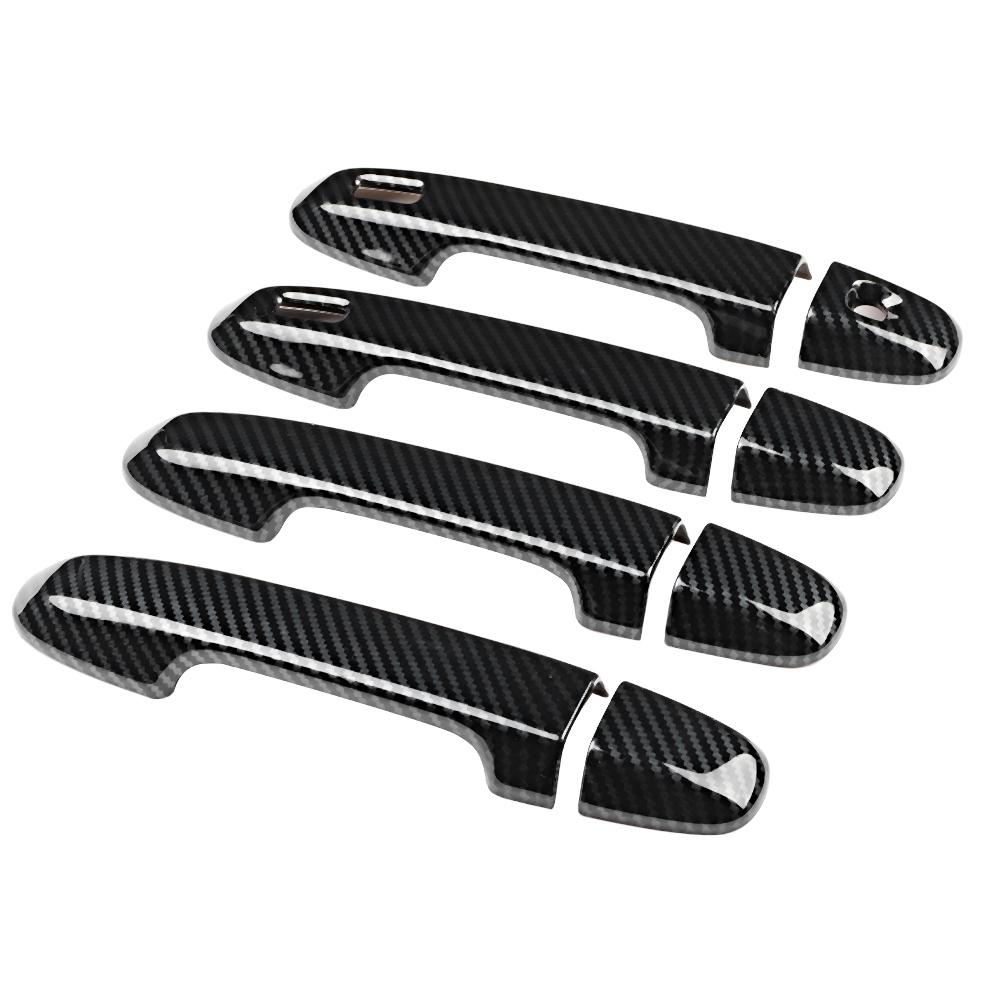 Set da 8 pezzi Finitura Copri Maniglia Esterna Smart con Grana in Fibra di Carbonio Adatta per Subaru Forester SK 19
