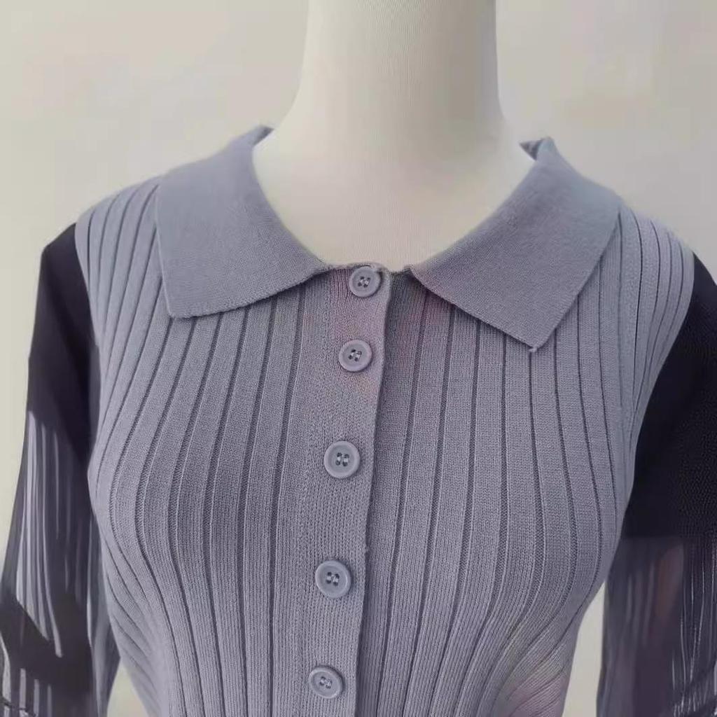 In Stock: 2024 Spring Yang Zi Academy Style Slimming Knit Cardigan Dress