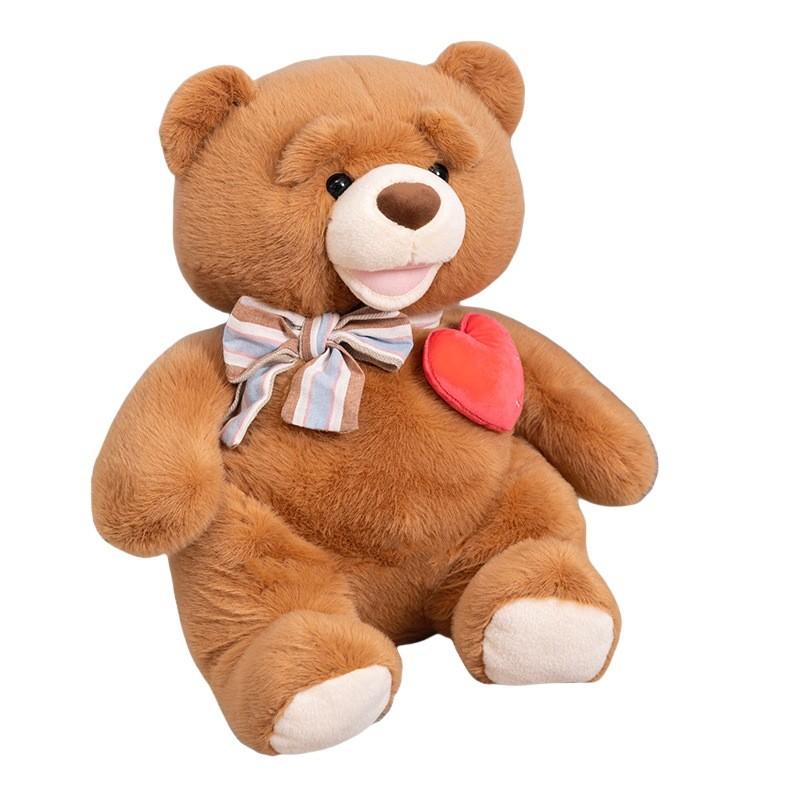 Heart Creative Sweet Bear Plush Doll Gift For Girlfriend Soft Cuddly Animal Stuffed