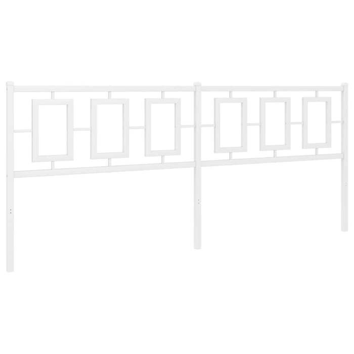 VidaXL Tête de Lit, Accessoire de Lit avec Pieds, Tête de Cadre de Lit, Meuble de Chambre à Coucher Maison Intérieur, Métal 374327