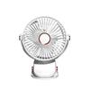 6-Inch Dual-Purpose Clip & Wall-Mount Silent USB Fan with Night Light