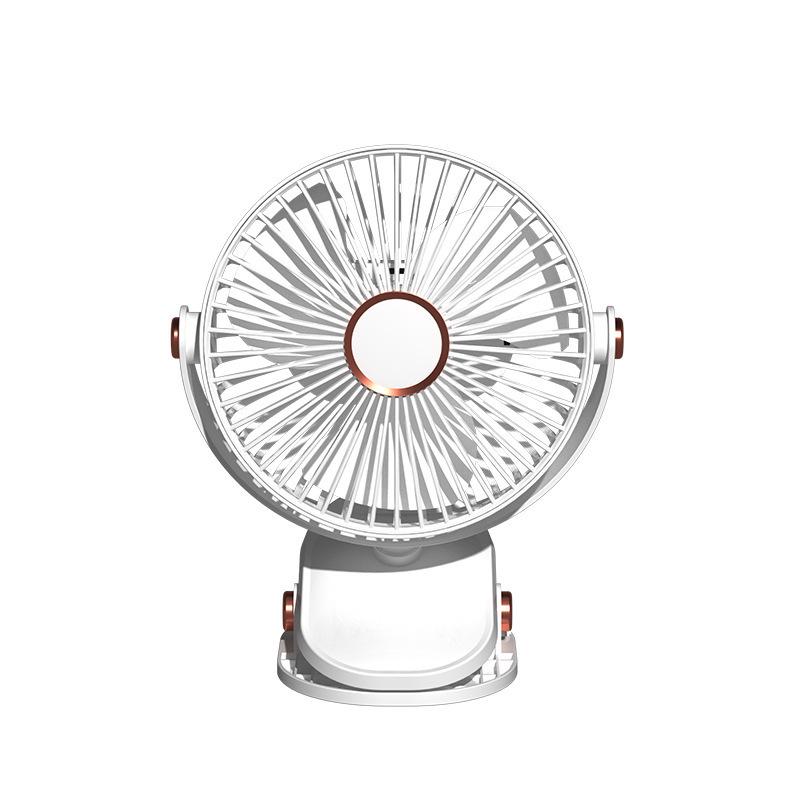 6-Inch Dual-Purpose Clip & Wall-Mount Silent USB Fan with Night Light