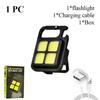 Mini Keychain Flashlights LED Side Light USB Rechargeable Torch COB Work Lamp Ultra Bright  Portable Lantern for Camping Hiking