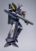 Tamashii Nations DX Chogokin Macross 7 VF-17S Nightmare Stealth Valkyrie Gumlin Kizaki Machine 250mm ABS Metal PVC Movable Figure