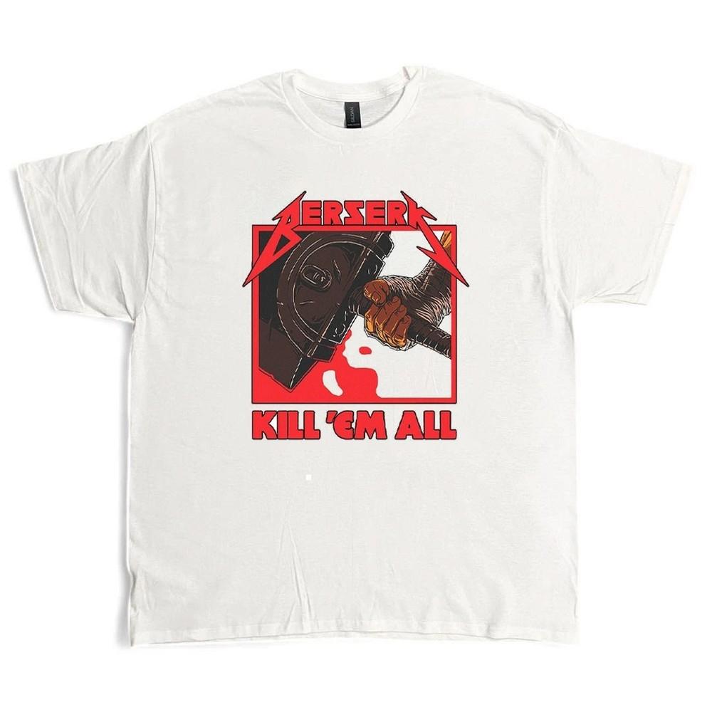 Berserk - УБЕЙ ИХ ВСЕХ Пародия Графическая Унисекс Унисекс Футболка XXXXL
