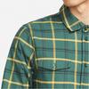 Nike Plaid Sports Casual Breathable Polo Long Sleeve Shirt Men Shirts Green DA4251-333
