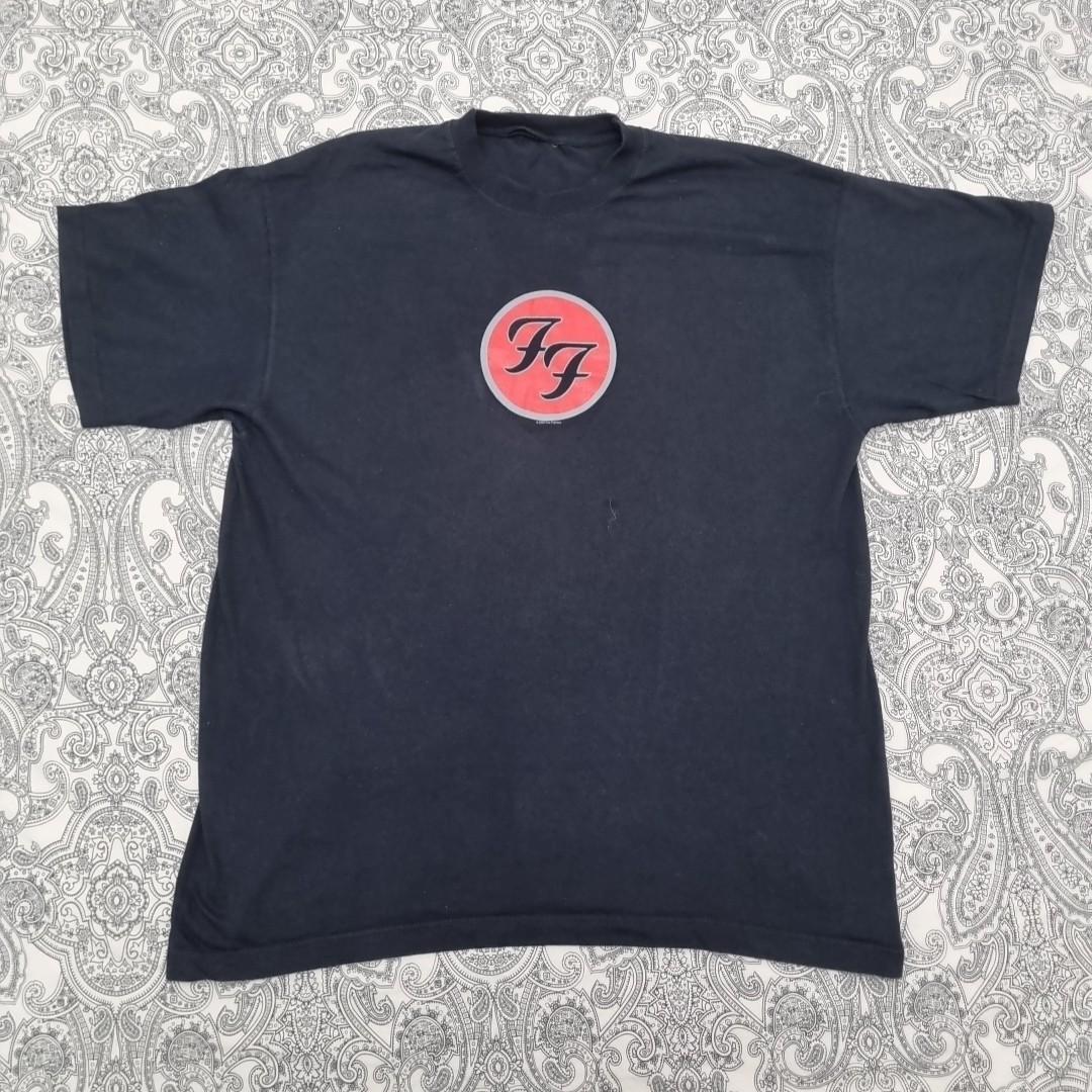 Foo Fighters (2000) Graphic Spellout Alternative Hard Rock Band T-Shirt Mens Womens Tees Top XL Black S