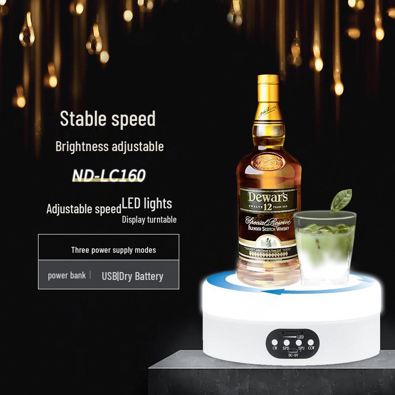 Luminous Electric Rotating Display Stand for Photography & Video