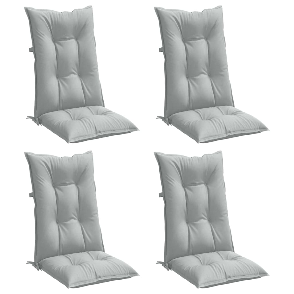 Hochlehner Cushions 4 Pcs Light Grey Melange 120 X 50 X 7 Cm Fabric