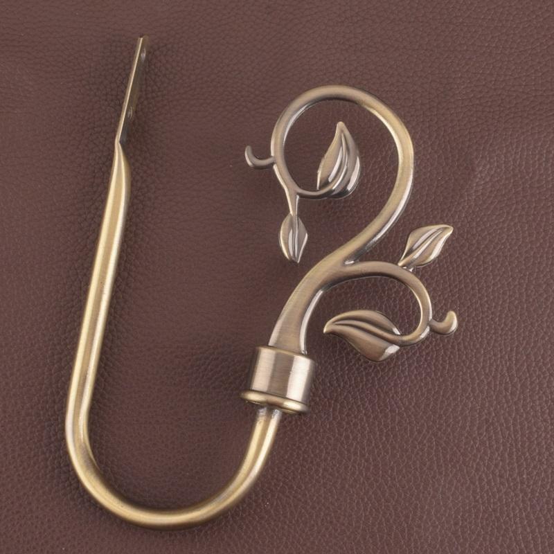 Curtain Tieback Holder Hooks, Tie Backs, Bedroom, Living Room, Curtain Decoration Accessories, Wall Hooks, 2Pcs Set