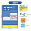 Alphabet Learning Pocket Chart All About Alphabet Chart Homeschool Activities Letter Learning Supplies For Boys Girls Kids Teens