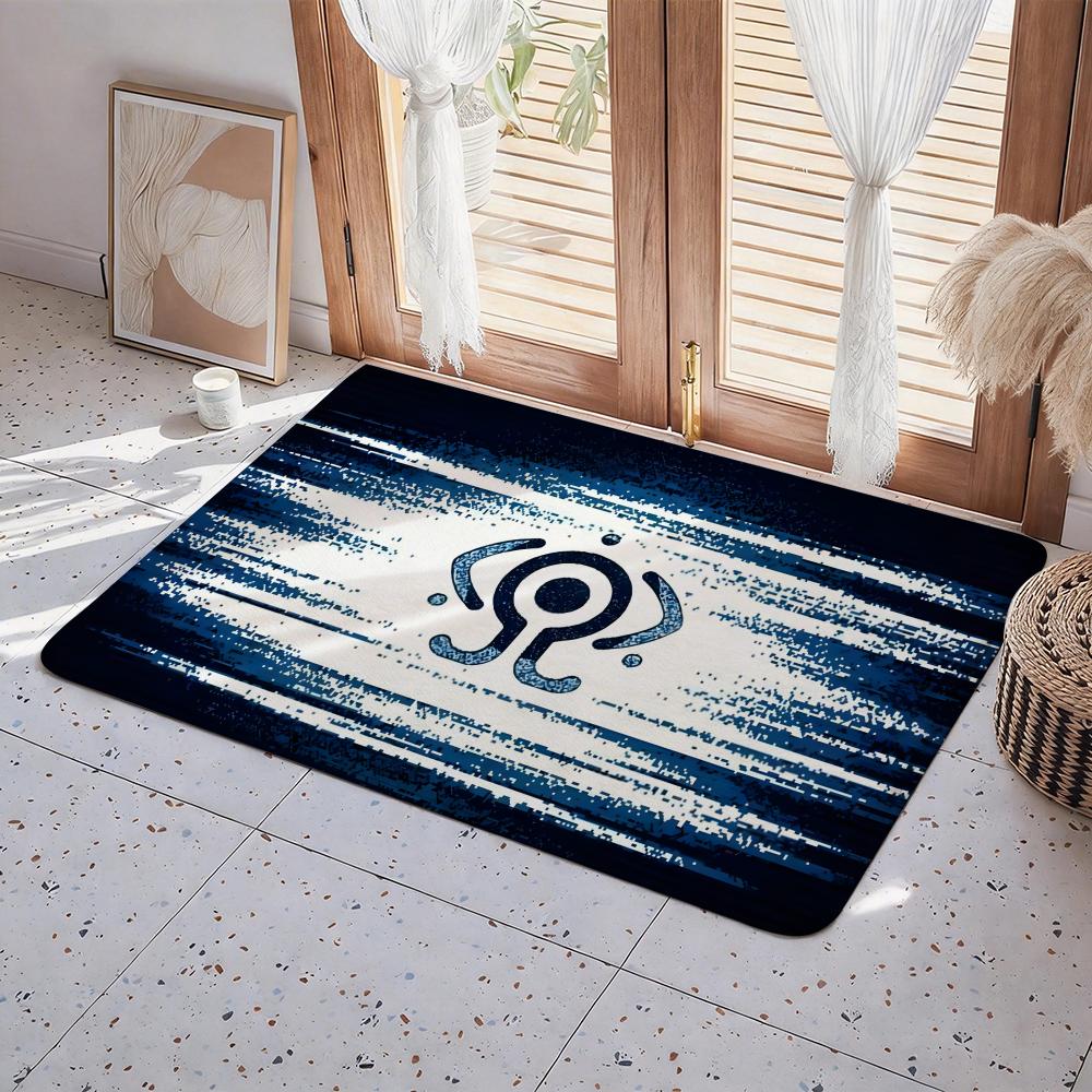 Anime S Serial experiments lain Floor Mat Eco Flannel Doormat Non Slip Odorless Indoor Floor Rug Soft Short Plush Home Mat