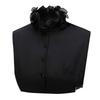Ruffle Edge Women Fake Collar Double-layer Blouse Collar Stand-up Collar  Four-season Wear