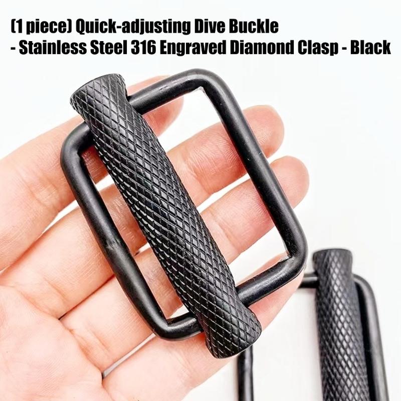 316 Edelstahl Schnellverschluss Rollen Rändel Tauch Schnallen Für Sichere Unterwasser Ausrüstungseinstellung