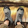 Warrior High-Top Hiking Shoes Casual Sports Fashion Versatile Daily Commuting Slip-Resistant Durable Men Hiking Shoes Light-Green Black WXP(WZ)-250502