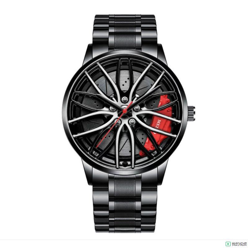 Trendige Herrenuhr mit automatischem Quarzwerk, Räder, nicht-mechanische Uhr, Mode-Herrenuhr