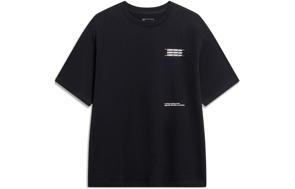 Li Ning Outdoor CF Tracing T Shirt Unisex Black AHSUB19-2 L
