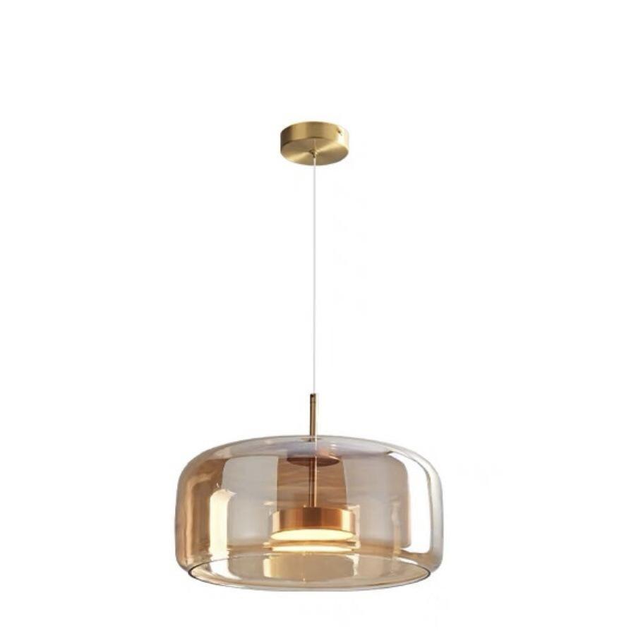 Nordic Postmodern Minimalist Glass Chandelier - Grey Designer Light for Restaurant, Bar, or Bedroom
