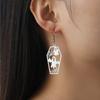 Halloween Ghost Face Earrings Drop Earrings Stainless Steel Ghostface Earring Ghost Spider Web Halloween Party Jewelry Gift
