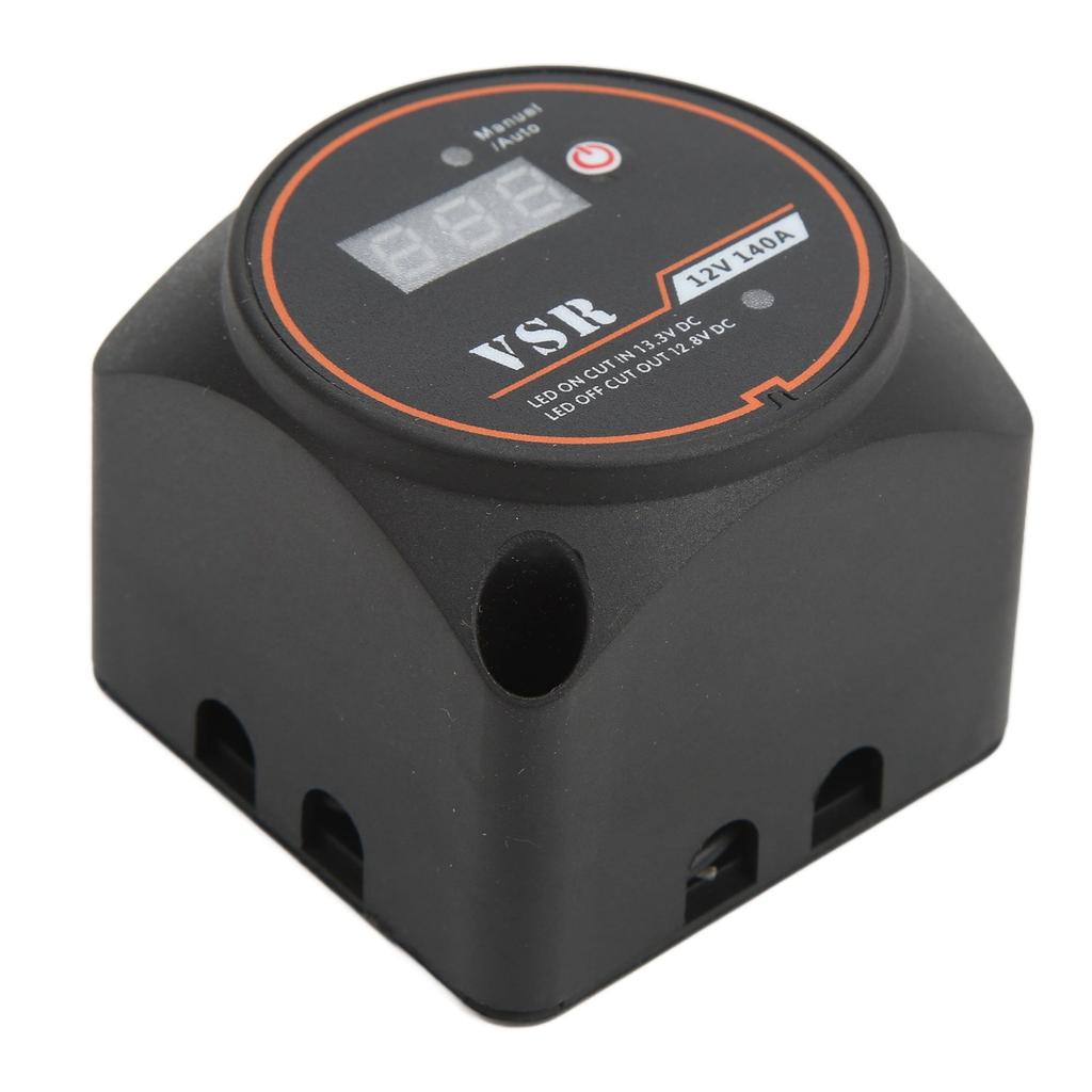 Dual Battery Smart Isolator 12V 140A Voltage Sensitive Relay IP67 Waterproof with Display for ATV UTV RV