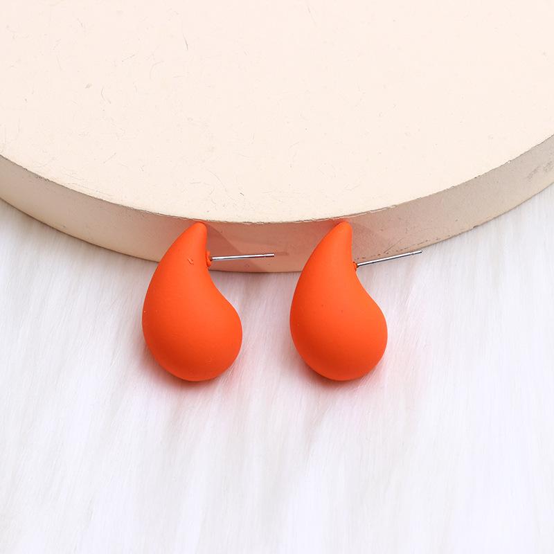 Plump Water Drop Acrylic Dangle Earrings - Simple & Fashionable Jewelry for Women
