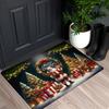 Christmas Santa Claus Entrance Welcome Doormat Bedroom Bedside Foot Mat Balcony Hallway Bath Non-slip Rugs Christmas Decorations