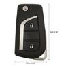 Auto Auto BA2TA 433MHz H (8A) Chip 89070-0KB40 2 Knoppen Afstandsbediening Auto voor Sleutel