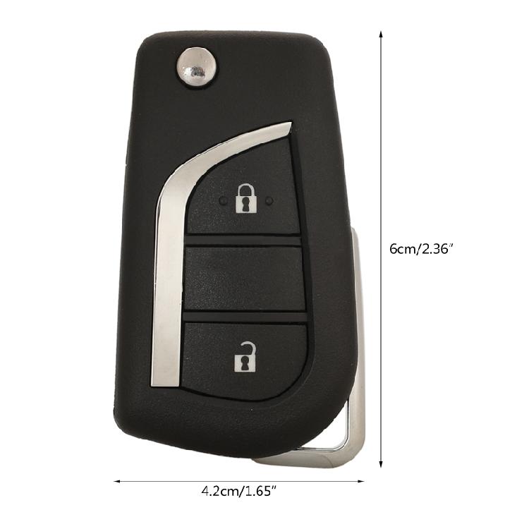 Auto Auto BA2TA 433MHz H (8A) Chip 89070-0KB40 2 Knoppen Afstandsbediening Auto voor Sleutel