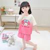 Girls Cotton Gradient Cartoon Pajama Set Cute and Stylish