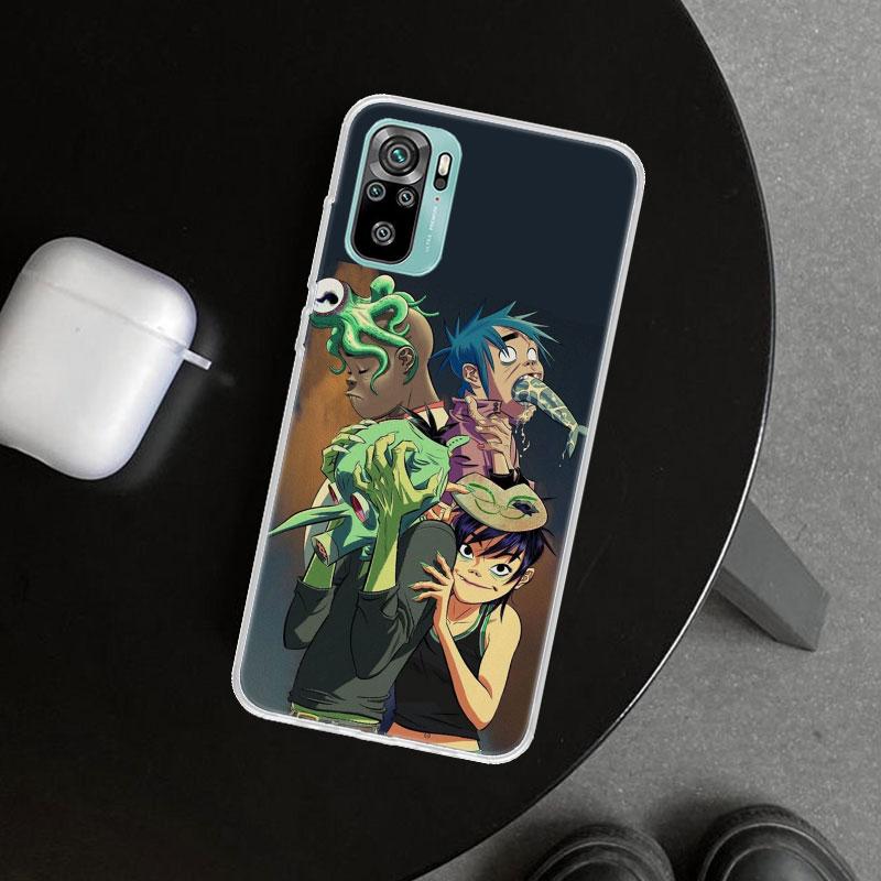 Gorillaz Anime Phone Case Cover for Xiaomi Redmi Note 15 14 13 12 11 Pro Plus 14S 12S 11S 11T 11E 10S 10 Customized Fundas Redmi