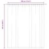 Blackout Curtain with Hooks Blue 290 X 245 Cm