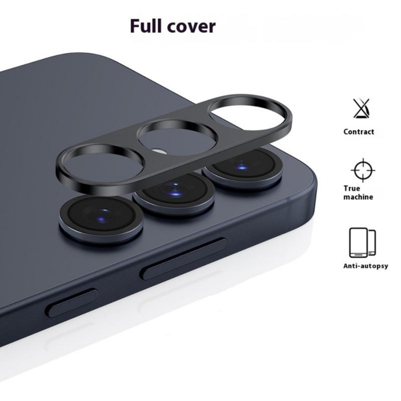 Hollow Camera Lens Protector Metal Back Lens Frame Cover Scratchproof Guard for S25/Plus/Ultra Phone Accessory