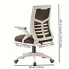 Ergonomic Office Chair - Home Computer Desk Chair with Lumbar Support, Comfortable Study Chair for Dormitory & Workspace